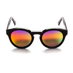 Kiteys // Black + Rainbow Mirror Lens