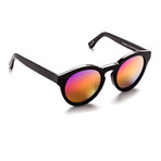 Kiteys // Black + Rainbow Mirror Lens