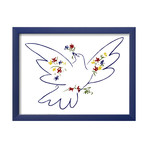 Picasso // Dove Of Peace // Ocean Frame (29.5"W x 23.5"H x 0.87"D)