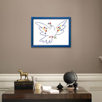 Picasso // Dove Of Peace // Ocean Frame (17.25"W x 13.25"H x 0.87"D)