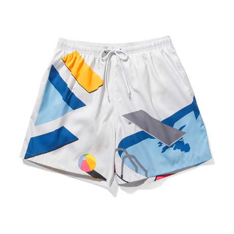 Poolside Mid-Length Trunk // Multi (L)