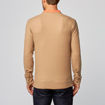 Mock Collar Sport Fit Pullover // New Khaki (L)