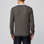 Mock Collar Sport Fit Pullover // Charcoal Heather (XS)