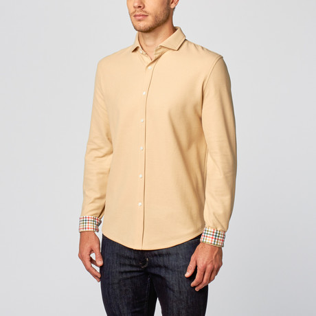 Cambridge Slim Fit Dress Shirt // Khaki Tan (XS)