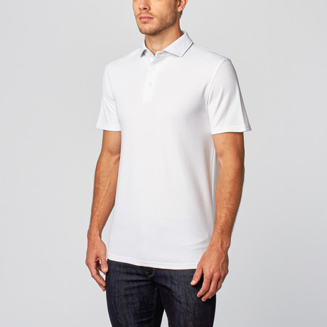 Solomeo Slim Fit Polo // White (XS)