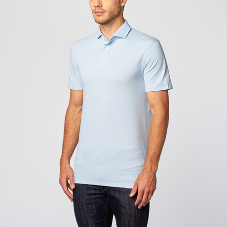 Cypress Slim Fit Polo // Light Blue (XS)