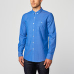 Riddle Button-Up Shirt // Cobalt Blue (M)