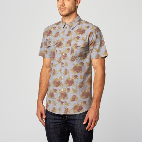 Victor Printed Shirt // Blue (M)