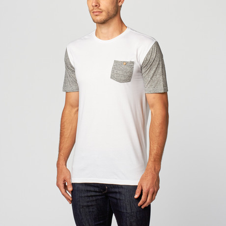 Saratoga Crew Neck Pocket Tee // Heather Gray (S)