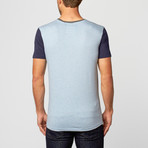 Sly Crew Neck Tee // Heather Blue (XL)