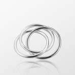 Bologna Napkin Ring Set // Silver Plated // 6pc