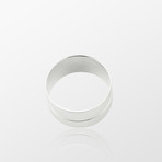 Giardini Napkin Ring Set // Silver Plated // 6pc