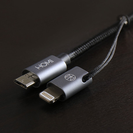 MFI Lightning + Micro USB Cable (Champagne Gold)