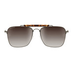 Dsquared2 Aviator // Gray + Tortoise Accent