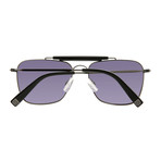 Dsquared2 Aviator // Gray + Black Accent