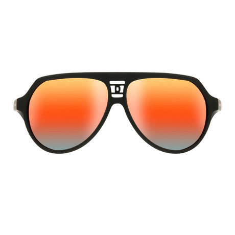 Dsquared2 Aviator // Black + Orange Mirrored Lenses