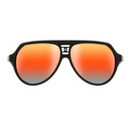 Dsquared2 Aviator // Black + Orange Mirrored Lenses