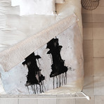 Check Mates // Fleece Throw Blanket (Medium)