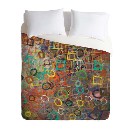 Circle Square // Duvet Cover (Twin)