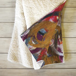 Deer // Fleece Throw Blanket (Medium)