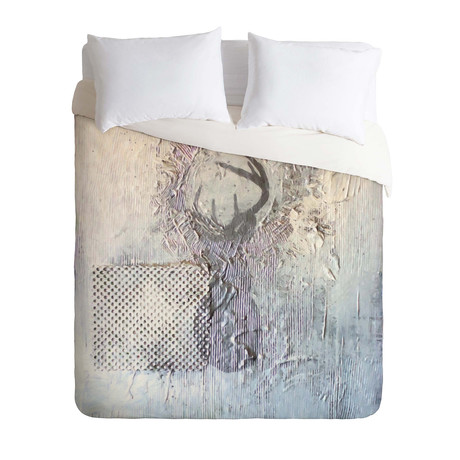 Holiday Silver Deer // Duvet Cover (Twin)