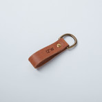 12°W // Key Fob + Collar Button (Dark Brown)