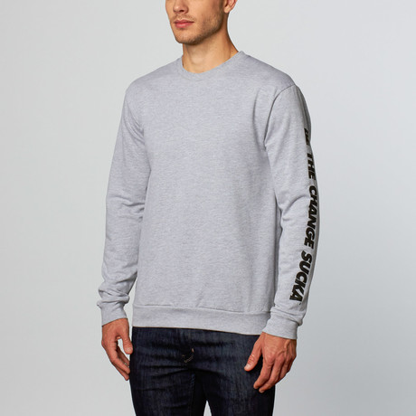 MNKR // Be The Change Sweatshirt // Heather Grey (S)