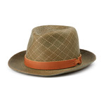 Solomon Pattern Fedora // Thyme + Nut + Tan (L)