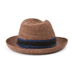 Kiho Fedora // Sepia Stripe (M)