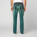 Washed Stretch Jean // Green (32WX30L)