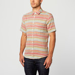 Natural Blue // Short Sleeve Modern Fit Shirt // Brick (2XL)