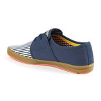 Spam 2 Canvas Sneaker // Navy Stripe (Euro: 43)