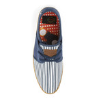 Spam 2 Canvas Sneaker // Navy Stripe (Euro: 43)