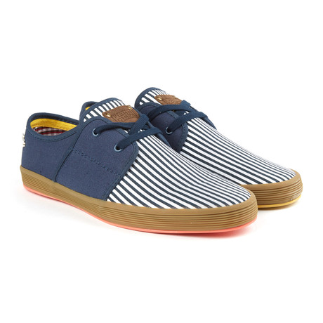 Spam 2 Canvas Sneaker // Navy Stripe (Euro: 43)