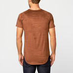 Suede Long Tee // Brown (S)