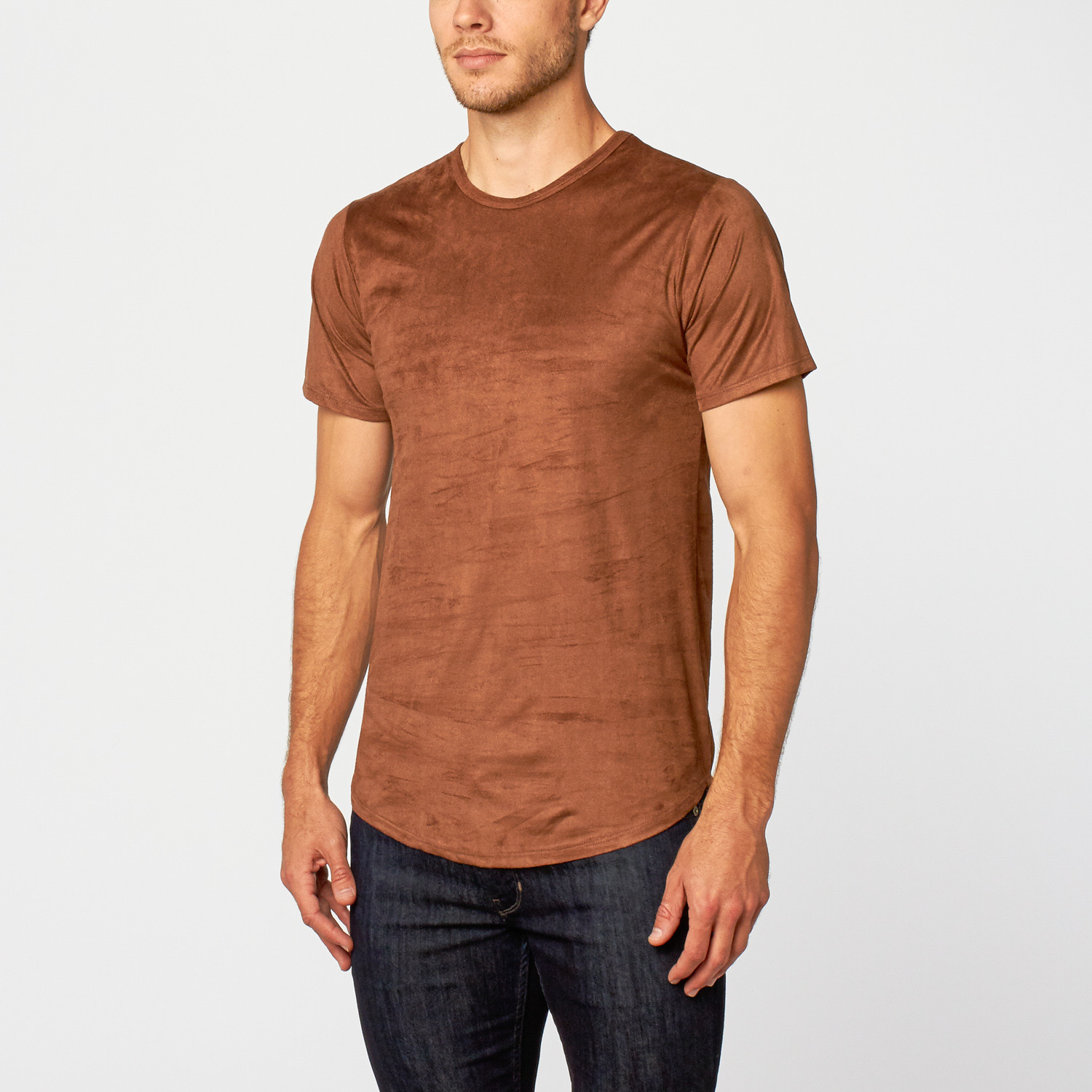 brown tee men