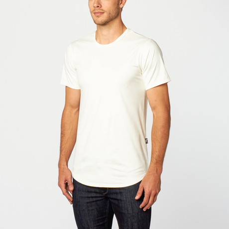 Suede Long Tee // White (S)