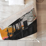 Water Tower // Fleece Throw Blanket (Medium)