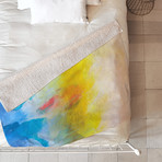 Climbing the Andes // Fleece Throw Blanket (Medium)