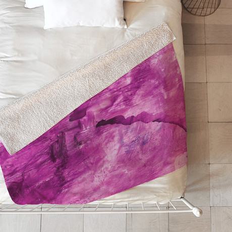 Purple // Fleece Throw Blanket (Medium)