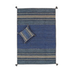 Pasargad // Kilim Handwoven Rug // Blue (7'6"L x 5'2"W)