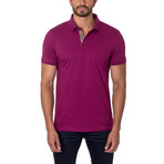 Jared Lang // Classic Short-Sleeve Polo // Maroon (M)