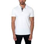 Jared Lang // Classic Short-Sleeve Polo // White (L)