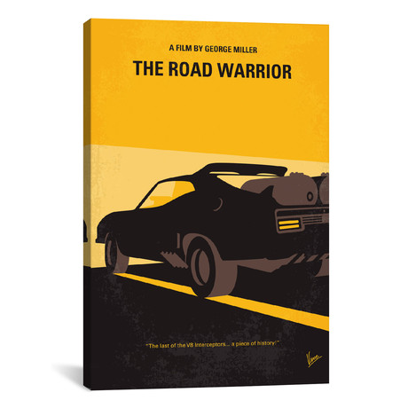 Mad Max 2 - The Road Warrior Minimal Movie Poster by Chungkong (18"W x 26"H x .75"D)