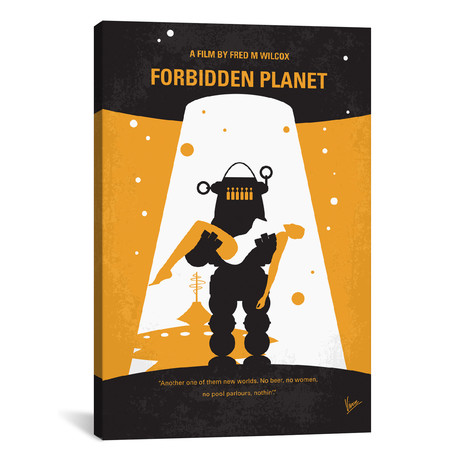 Forbidden Planet (18"W x 26"H x 0.75"D)