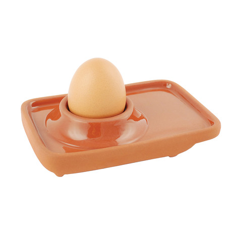 Terracotta Egg Cup // Clear Glazed Interior