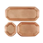 Octagon Tray Set // Copper