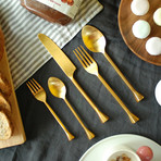 Cutlery Set // Gold