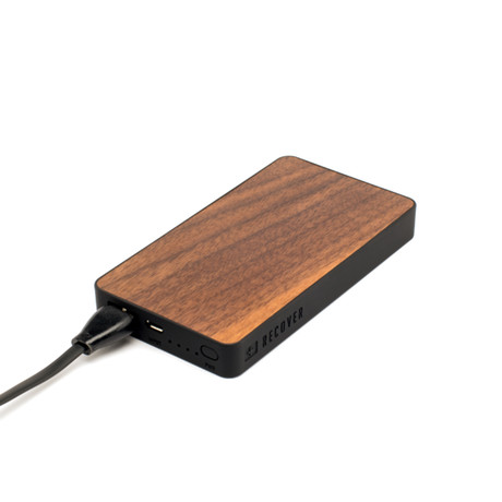 Recover Portable Charger // Walnut