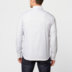 Weldon Dress Shirt // White + Blue (XL)
